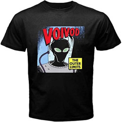 New Voivod The Outer Limits Logo Men's Black T-Shirt Black New Voivod The Outer Limits Logo Men's Black T-Shirt Black