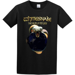 Unisex T-Shirt Whitesnake Made in Britain The World Record Black Unisex T-Shirt Whitesnake Made in Britain The World Record Black