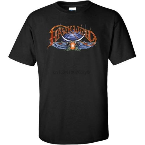 Hawkwind-T-Shirt-Psychedelic-Rock-Space-UK-British-Progressive-Hawklords-Eloy Black Hawkwind-T-Shirt-Psychedelic-Rock-Space-UK-British-Progressive-Hawklords-Eloy Black