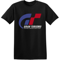 Gran Turismo T-Shirt Racing Simulation Game Series Black White T-Shirt Gran Turismo T-Shirt Racing Simulation Game Series Black White T-Shirt