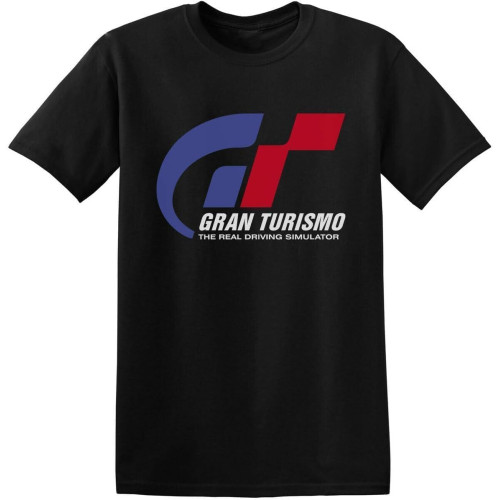Gran Turismo T-Shirt Racing Simulation Game Series Black White T-Shirt Gran Turismo T-Shirt Racing Simulation Game Series Black White T-Shirt