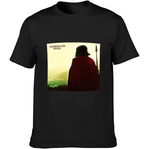 Wishbone Ash Argus Vinyl Cd Cover Men's T-Shirt Black Graphic Unisex Tee Shirt Wishbone Ash Argus Vinyl Cd Cover Men's T-Shirt Black Graphic Unisex Tee Shirt