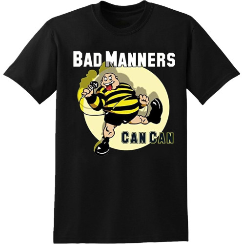 Bad Manners Singer Unisex T-Shirt Printed Tee Graphic Top Men Black Shirt