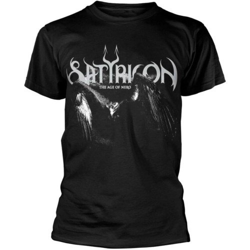 Mens T-Shirt Satyricon Age of Nero Short Sleeve Crewneck Tee Mens T-Shirt Satyricon Age of Nero Short Sleeve Crewneck Tee