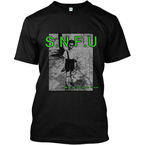 S.N.F.U Black T Shirt Black S.N.F.U Black T Shirt Black
