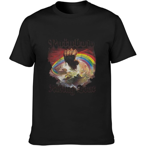 Short T-Shirt Rainbow Rising Tour Black Short T-Shirt Rainbow Rising Tour Black