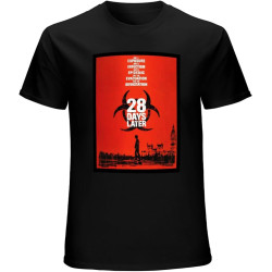 ABH 28 Days Later Movie Poster Artwork Men's ('S Available) T Shirt Top Cartoon T Shirt Men Men's T-Shirt Unisex Tee