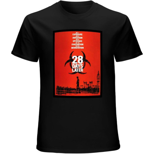 ABH 28 Days Later Movie Poster Artwork Men's ('S Available) T Shirt Top Cartoon T Shirt Men Men's T-Shirt Unisex Tee ABH 28 Days Later Movie Poster Artwork Men's ('S Available) T Shirt Top Cartoon T Shirt Men Men's T-Shirt Unisex Tee