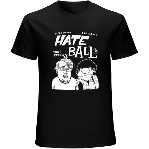 Peter Bagge Daniel Clowes Hateball Tour 1993 Men's T-Shirt Unisex Tee Black Shirt Peter Bagge Daniel Clowes Hateball Tour 1993 Men's T-Shirt Unisex Tee Black Shirt