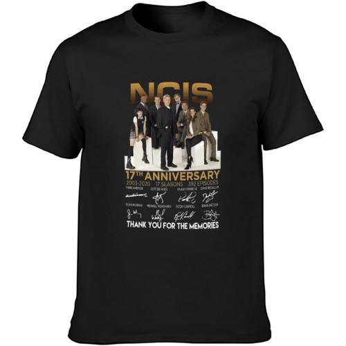 17 Anniversary 2003 2020 Thank You for Memories Characters Signature NCIS Mens T-Shirt Men's T-Shirt Unisex Tee 17 Anniversary 2003 2020 Thank You for Memories Characters Signature NCIS Mens T-Shirt Men's T-Shirt Unisex Tee