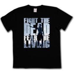 Fight The Dead Fear The Living Iii The Walking Rick Grimes Michonne Dead Men's T-Shirt Unisex Tee Black Shirt