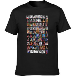 Eurovision Winners 1956 Men's T-Shirt Unisex Tee Black Shirt Eurovision Winners 1956 Men's T-Shirt Unisex Tee Black Shirt