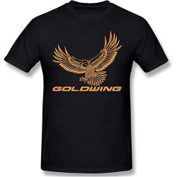 Goldwing Retro Mens Unisex T-Shirt Graphic Print Top Black Tee 3XL Goldwing Retro Mens Unisex T-Shirt Graphic Print Top Black Tee 3XL
