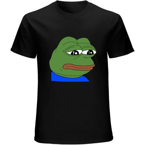 Pepe The Frog Thinking Men's T-Shirt Unisex Tee Black Shirt Pepe The Frog Thinking Men's T-Shirt Unisex Tee Black Shirt