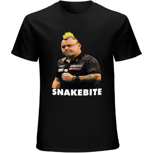 Peter Wright Snakebite Player Fan Men's T-Shirt Unisex Tee Black Shirt