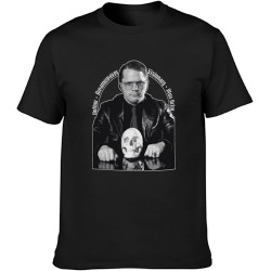 Men's Fashion T Shirts Garth Marenghi'S Darkplace Author Dreamweaver Visionary Double Stitch Sleeves and Hem Black