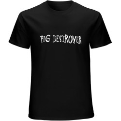 Pig Destroyer Logo Men's T-Shirt Unisex Tee Black Shirt