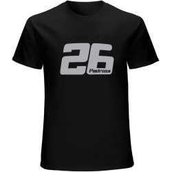 Pedrosa 26 Dani Moto GP Rider Charcoal Silver Men's T-Shirt Unisex Tee Black Shirt Pedrosa 26 Dani Moto GP Rider Charcoal Silver Men's T-Shirt Unisex Tee Black Shirt