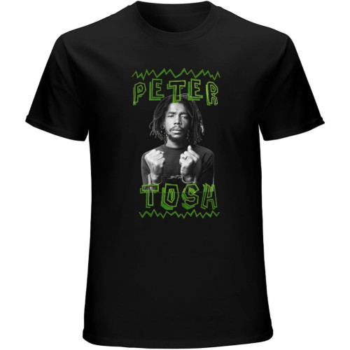 Peter Tosh Men's T-Shirt Unisex Tee Black Shirt