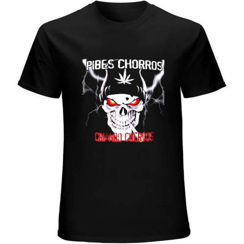Pibes Chorros Anime Men's T-Shirt Unisex Tee Black Shirt