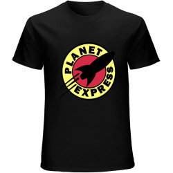 Planet Express Logo Men's T-Shirt Unisex Tee Black Shirt