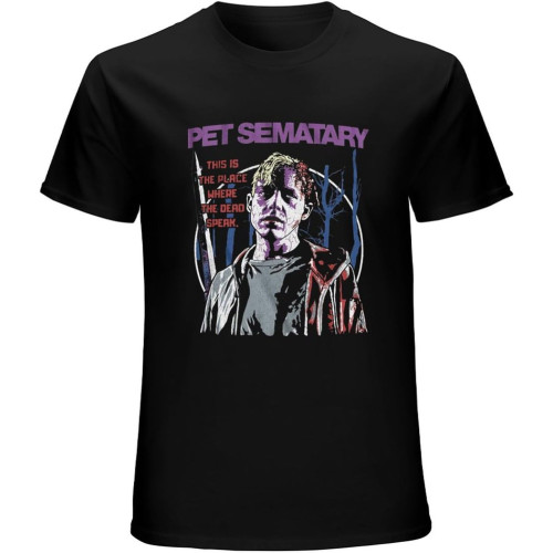 Pet Sematary Pet Sematary This is The Place Men's T-Shirt Unisex Tee Black Shirt Pet Sematary Pet Sematary This is The Place Men's T-Shirt Unisex Tee Black Shirt