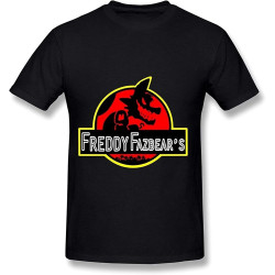 Mens Tee Five Freddy Nights at Black T Shirt