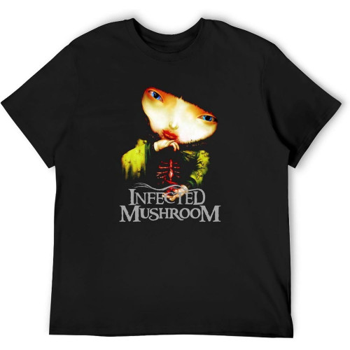 Infected Mushroom T-Shirt Trendy Streetwear Graphic Top Printed Tee Mens Shirt Infected Mushroom T-Shirt Trendy Streetwear Graphic Top Printed Tee Mens Shirt