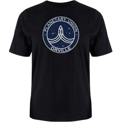 Planetary Union The Orville T-Shirt Space Sci Fi Mens T-Shirts