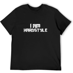 I Am Hardstyle by Canvas T Shirt Men Printing Tee Shirt O Neck Solid Color Fitness Breathable Spring Autumn Cool Tshirt