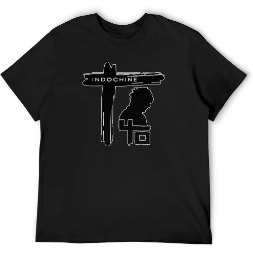 Indochine Groupe Rock Shirt Tee Black Men's Tshirt Indochine Groupe Rock Shirt Tee Black Men's Tshirt