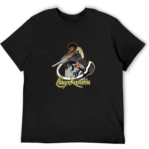 Coryxkenshin Men's Cotton T-Shirt Black Shirt Top Tee Coryxkenshin Men's Cotton T-Shirt Black Shirt Top Tee