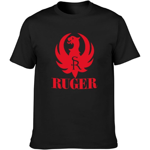 Ruger Firearms Metal Men's Cotton T-Shirt Black Shirt Top Tee Ruger Firearms Metal Men's Cotton T-Shirt Black Shirt Top Tee