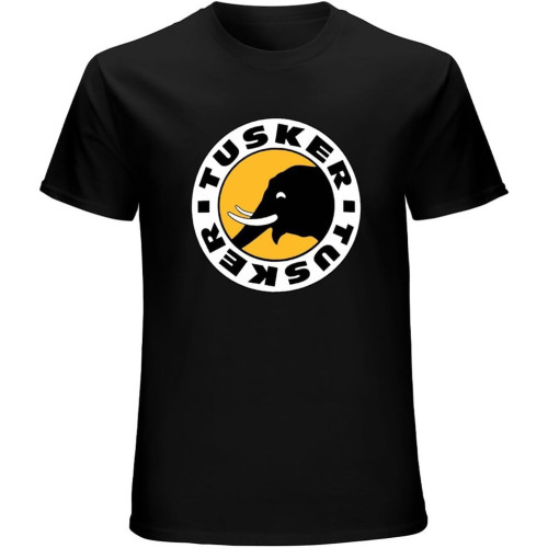Tusker Beer Dmn103 Men's Cotton T-Shirt Black Shirt Top Tee
