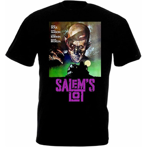 Salem'S Lot V5 Movie Poster Men's Cotton T-Shirt Black Shirt Top Tee Salem'S Lot V5 Movie Poster Men's Cotton T-Shirt Black Shirt Top Tee
