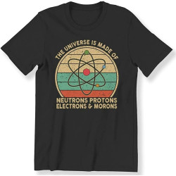 Sarcastic Funny The Universe is Made of Gift Men's Cotton T-Shirt Black Shirt Top Tee Sarcastic Funny The Universe is Made of Gift Men's Cotton T-Shirt Black Shirt Top Tee