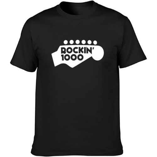 Rockin 1000 Men's Cotton T-Shirt Black Shirt Top Tee Rockin 1000 Men's Cotton T-Shirt Black Shirt Top Tee