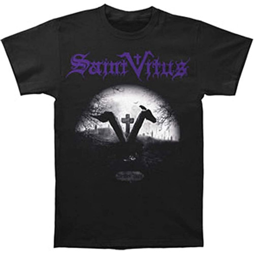 Saint Vitus Blessed Night Men's Cotton T-Shirt Black Shirt Top Tee