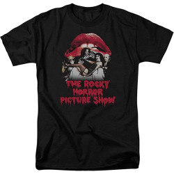 Rocky Horror Picture Show Casting Throne Men's Cotton T-Shirt Black Shirt Top Tee Rocky Horror Picture Show Casting Throne Men's Cotton T-Shirt Black Shirt Top Tee