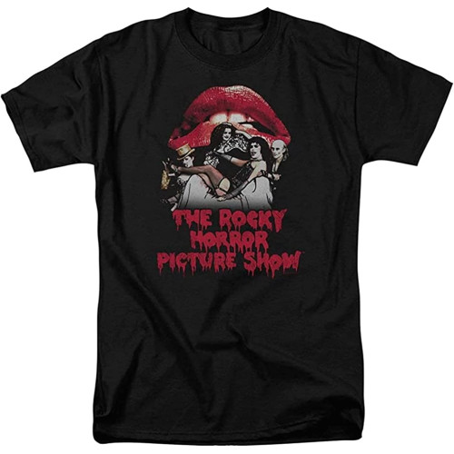 Rocky Horror Picture Show Casting Throne Men's Cotton T-Shirt Black Shirt Top Tee