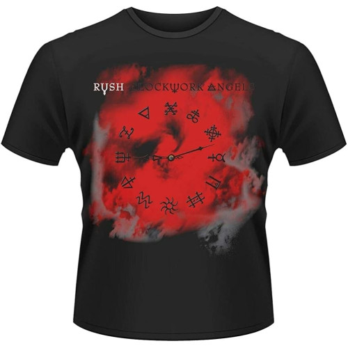 Rush Clockwork Angels Men's Cotton T-Shirt Black Shirt Top Tee