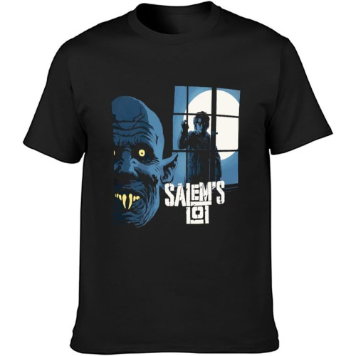 Salem's Lot Tobe Hooper Movie Poster 1979 Men's Cotton T-Shirt Black Shirt Top Tee Salem's Lot Tobe Hooper Movie Poster 1979 Men's Cotton T-Shirt Black Shirt Top Tee