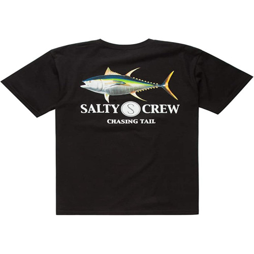 Salty Crew Ahi Mens Men's Cotton T-Shirt Black Shirt Top Tee Salty Crew Ahi Mens Men's Cotton T-Shirt Black Shirt Top Tee