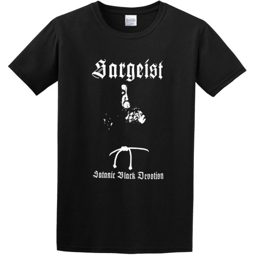 Sargeist Satanic Black Devotion Men's Cotton T-Shirt Black Shirt Top Tee