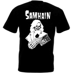 Samhain Death Cards Men's Cotton T-Shirt Black Shirt Top Tee Samhain Death Cards Men's Cotton T-Shirt Black Shirt Top Tee