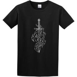 Saint Michel Archange Stylish Men's Cotton T-Shirt Black Shirt Top Tee Saint Michel Archange Stylish Men's Cotton T-Shirt Black Shirt Top Tee