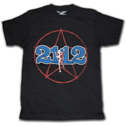 Rush T-Shirt 2112 Tour Replica Men's Cotton T-Shirt Black Shirt Top Tee Rush T-Shirt 2112 Tour Replica Men's Cotton T-Shirt Black Shirt Top Tee