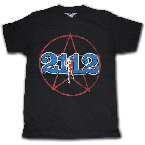 Rush T-Shirt 2112 Tour Replica Men's Cotton T-Shirt Black Shirt Top Tee Rush T-Shirt 2112 Tour Replica Men's Cotton T-Shirt Black Shirt Top Tee