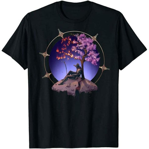Sacrifice Warframe Excalibur Umbra Men's Cotton T-Shirt Black Shirt Top Tee