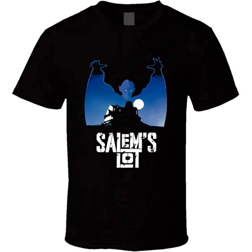 Salem'S Lot Movie Poster Men's Cotton T-Shirt Black Shirt Top Tee Salem'S Lot Movie Poster Men's Cotton T-Shirt Black Shirt Top Tee